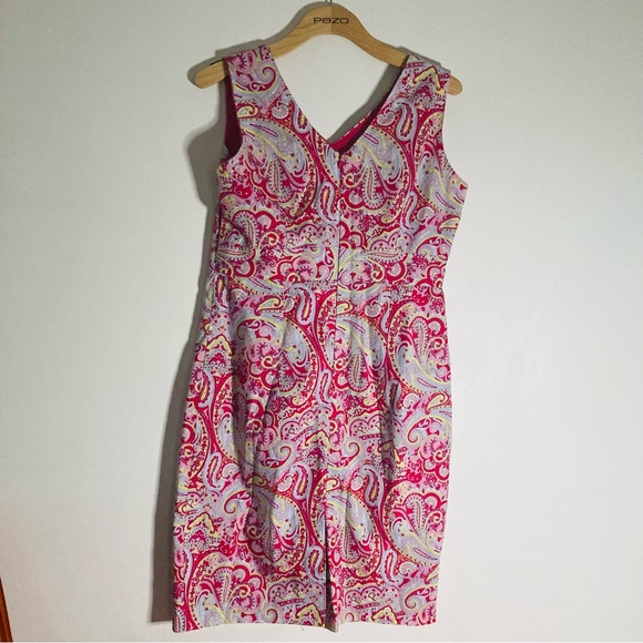 Yaly couture size large pink floral lined dress - Picture 1 of 6